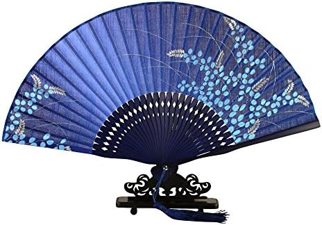 Japanese Design Silk Handheld Folding, HF93 (D)