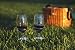 Pack of 8 Stainless Steel Outdoor Wire Wine Glass Holders - Stake into Ground