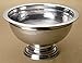 KINDWER Hammered Aluminum Pedestal Punch Bowl, 15-Inch, Silver