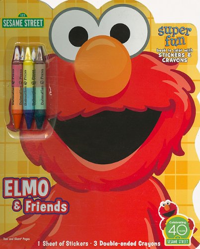 Elmo & Friends: Book to Color with Crayons & Stickers [With 3 Crayons] (Sesame Street (Dalmatian Press))