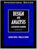 Design and analysis : a researcher's handbook