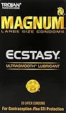 UPC 022600643135 product image for Trojan Condom Magnum Ecstasy Ultrasmooth Lubricated 10Pc - 2 Packs | upcitemdb.com
