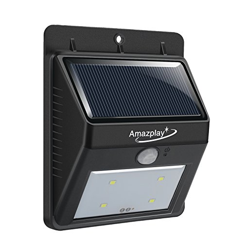 Amaz-Play Solar Power Wall Lights Outdoor Waterproof Sensitive Motion Lighting for Path Garden