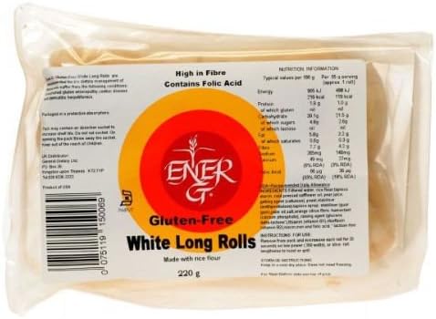 (2 Pack) - Ener G - White Long Rolls | 220g | 2 PACK BUNDLE