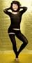 Light Grey Sexy Dancewear Outfit by KD dance, Stretch Knit Ballet Top, Boy Shorts & Thigh High Leg Warmers, High Quality Soft & Durable, Made In New York City USA Large
