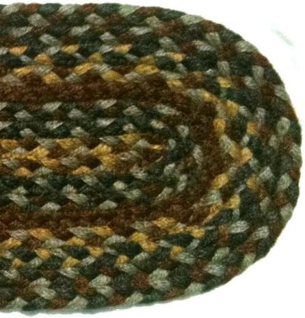 STAIR TREAD Natural Jute Fiber Braided REVERSIBLE Staircase RUG (8" Wide x 28" Long) (Blueridge BLUE Oval)