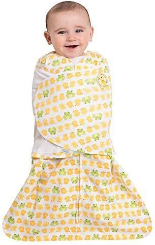 HALO SleepSack Swaddle 100% Cotton - Duck Frog Newborn by HALO INNOVATIONS INC