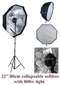 Ardinbir Studio 800W Continuous Fluorescent Light Stand Kit with 80cm 32