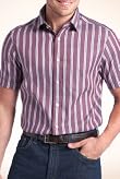 Blue Harbour Pure Cotton Wide Stripe Shirt [T25-6461B-S]