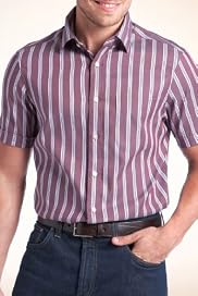 Blue Harbour Pure Cotton Wide Stripe Shirt [T25-6461B-S]