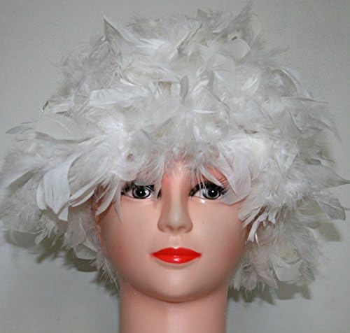 White Chandelle Feather Costume Wig Halloween Costume Coque Feather Wigs (Atlanta, GA)