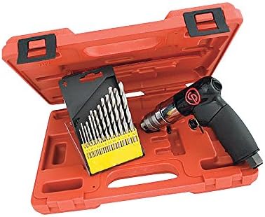 Chicago Pneumatic Mini Air Drill Kit - 1/4in. Chuck, 2700 RPM, 4.1 CFM, Model# CP7300RK