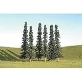 Bachmann Trains 5- 6 Conifer Trees - 6 Per Box by Bachmann