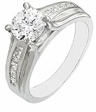 NEW DIAMOND WHITE GOLD LADIES RING