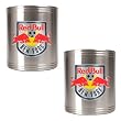 NY/NJ Red Bull Soccer 2pc Stainless Steel Can Holder Set - Primary Team Logo MAJOR-LEAGUE-SOCCER Soccer