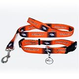 Denver Broncos Dog Pet Set Leash Collar ID Tag XS