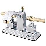 Kingston Brass KS8644QL Two Handle 4 in. Centerset Lavatory Faucet with Brass Pop-up