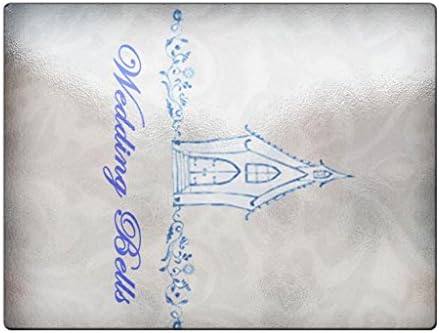 Wedding Bells Just Married Church - Glass Cutting Board
