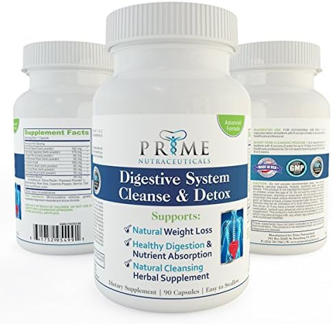 Premium Digestive System Cleanse & Detox | Colon Cleanse Detox: Advanced-Formula For Maximum Effectiveness & Fast Results - Safe, All-Natural Ingredients, GMP Certified, Made In USA