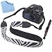 GTMax Zebra Soft Shoulder/Neck Strap + Lens Pen + Cloth for FujiFilm S4200 S4500 S4600 S4700 S4800 S6800 S6600 S6700 S8200 S8300 S8400W S8400 S8500 HS20EXR HS25EXR HS28EXR HS30EXR HS50EXR