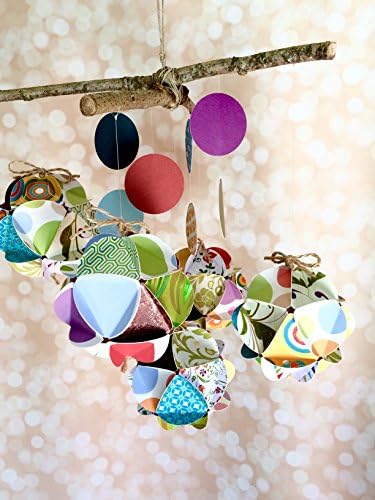 Baby - Origami Paper Multi Color Globe Mobile for Baby nursery, crib, office or home - multi colors theme. By Liz Taylor Designs