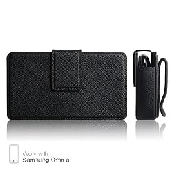 elago Slim Glide Genuine Leather Case ? for Samsung Omnia i900,i910 with Rotating Clip