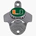 Miami Hurricanes Wall Mounted Bottle Opener