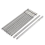 uxcell　フィリップスねじ回し　ビット　10個入り　六角　シャンク　5mm　磁気　クロスヘッド　150mm