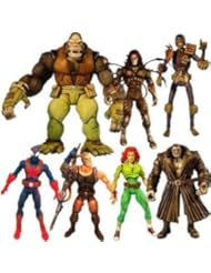Toy: Legendary Comic Heroes Series 2 Set of 6 Monkeyman Build A Figure - TOy Biz