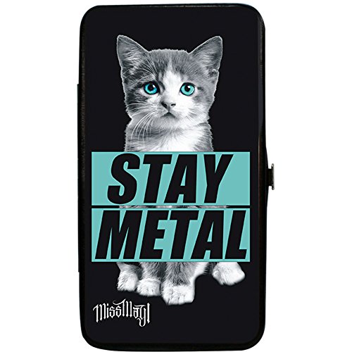Miss May I Stay Metal Kitty Hinge Wallet