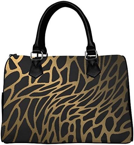 iHomeStore Custom Animal Print Leather Canvas Handbag /Tote Bag /Shoulder Bag for Women(Twin Sides)