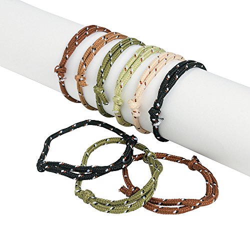 Fun express - camouflage camo rope bracelets - adjustab…
