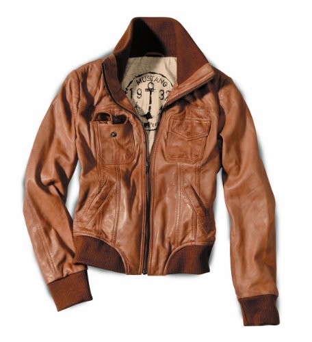 MUSTANG Jeans Damen Jacke Regular Fit, 104686/ Sunila, Gr. 40 (L), Braun (camel/ 171045) Preisvergleich