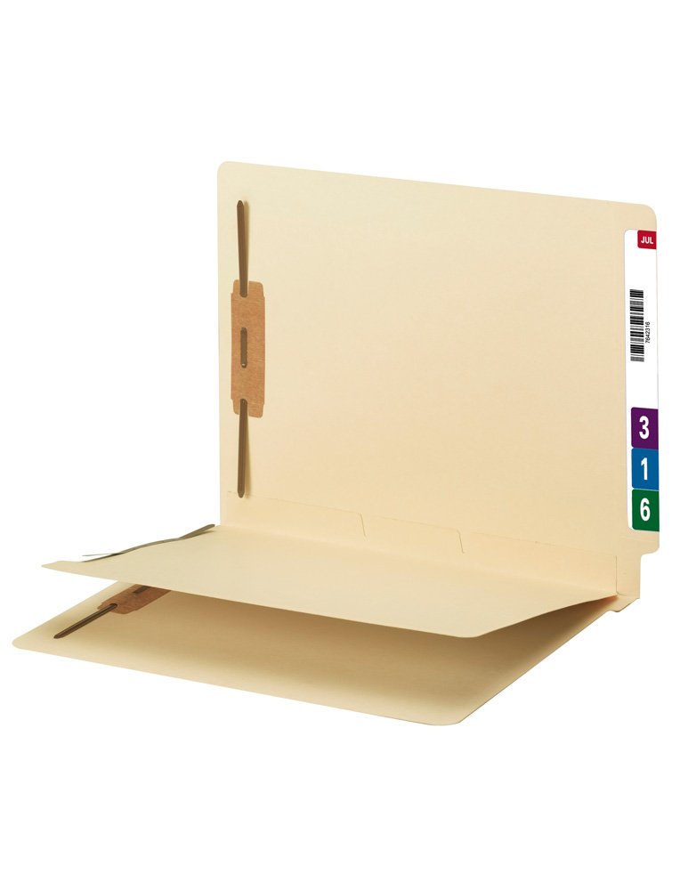 Amazon.com : Smead End Tab Fastener File Folder with Divider, 2 ...