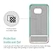 Galaxy S6 Edge Plus Case, Maxboost® [Vibrance Series] For Samsung Galaxy S6 Edge+ 2015 [Lifetime Warranty] Protective SOFT-Interior Scratch Protection [Slider Style] - Turquoise/Champagne Gold