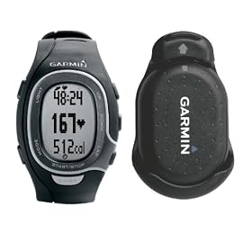 Garmin FR60 Mens Black Bundle (w/ HRM and Footpod)