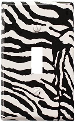 Zebra Single Toggle Light Switch Cover FM