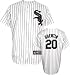 Carlos Quentin Jersey: Adult 2010 Majestic Home Pinstripe Replica #20 Chicago White Sox Jersey - XX-Large