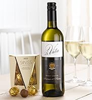 White Wine & Swiss Chocolate Truffles Hamper