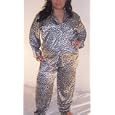 CLEARANCE Plus Size Silky Soft Long Sleeve Pajama Sets in Animal Prints 1x 2x 3x 4x 5x 6x