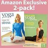 DVD : Yoga Journal's Yoga for Stress/Step by Step Vol. 1 (2 Pk)