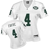 Reebok New York Jets Brett Favre Women's Replica White Jersey