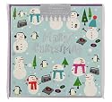 Paperchase Large Pack Of 8 Charity Cards. Stereo Snow Design