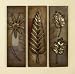Exculsive Set of 2 Flower and Leafs Design METAL WALL D&Atilde;�COR in 3 Pieces