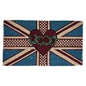 Doormat Union Jack Rose & Heart