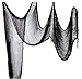 Dondor Halloween Creepy Cloth Decoration, 12 FEET x 2.5 FEET (2 Pack - Black)