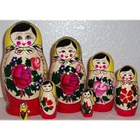 Russian Traditional 7 pc / 7 in * Nesting Nested Stacking doll s-107