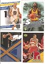 (4) CARD LOT of Authentic Game/Event/Player-Used NBA Basketball Cards . . . Featuring 2004 UD Rookie Review Boris Diaw . . . 2001 Topps Xpectations Richard Hamilton . . . 2010 Donruss Stephen Curry Serial #366/399 . . . 2007 UD Sweet Stitches Chris Wilcox
