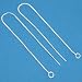 St. Silver Ear Threaders Threads Box Chain w Loop 5 In.