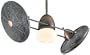 Minka-Aire Fans F602-RRB 42" Gyro Double Restoration Bronze Ceiling Fan w/ Light, Wall Ctrl & Blades